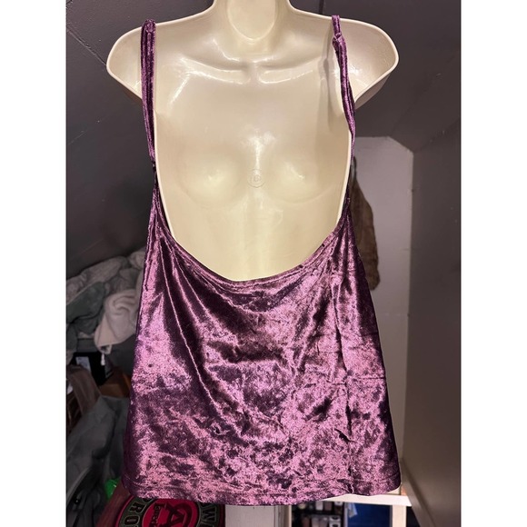 Free People Intimately ALL NIGHT VELVET TUNIC Size M - Picture 2 of 5